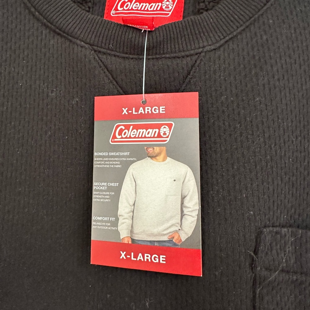 Coleman Men's Crewneck Sweater in Black